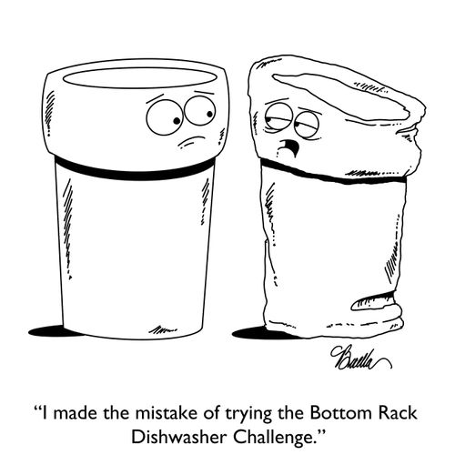"I made the mistake of trying the Bottom Rack Dishwasher Challenge."