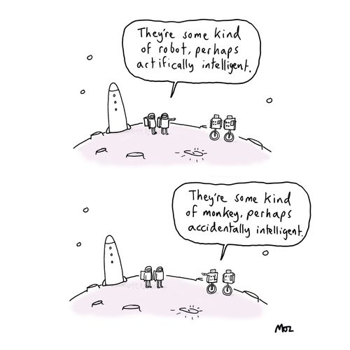 "They're some kind of robot, perhaps artificially intelligent."
