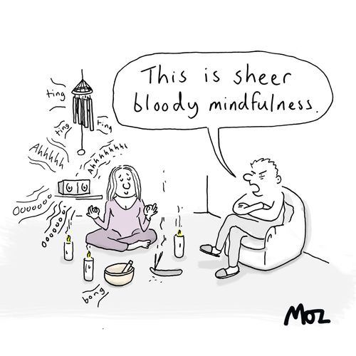 "This is sheer bloody mindfulness."