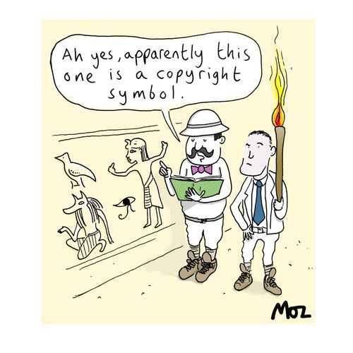 "Oh yes, apparently this one is a copyright symbol."