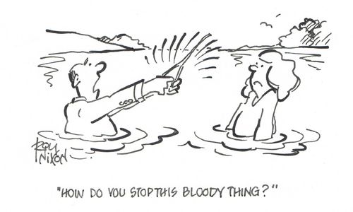 "How do you stop this bloody thing?"