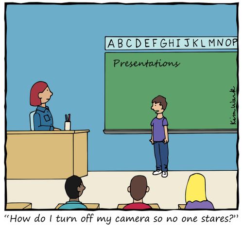 "How do I turn off my camera so no one stares?"