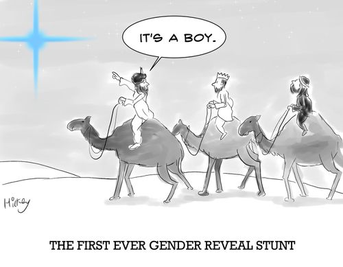 The First Ever Gender Reveal Stunt