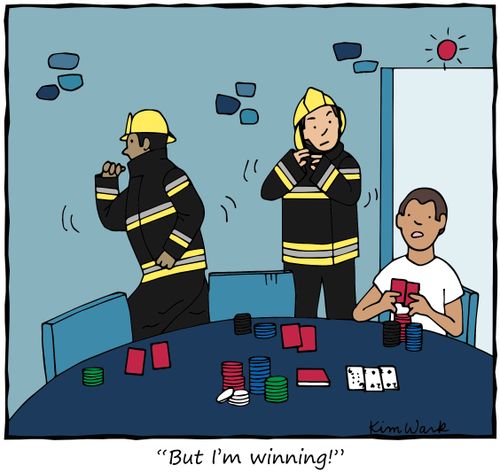 "But I'm winning!"