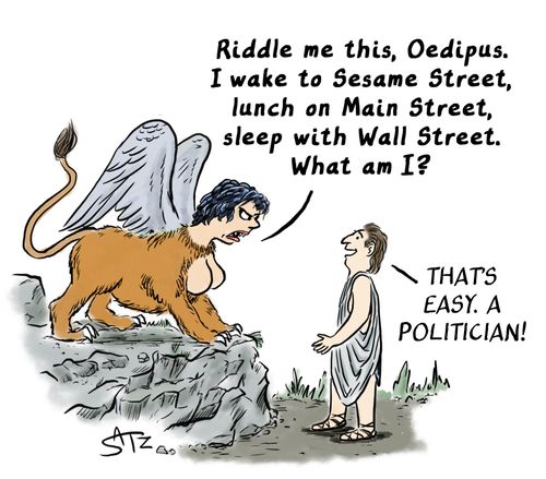 "Riddle me this, Oedipus. . ."