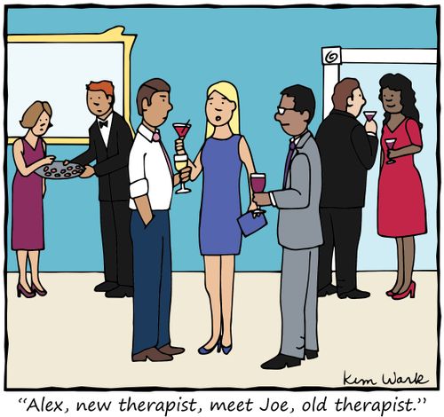 "Alex, new therapist, meet Joe, old therapist."