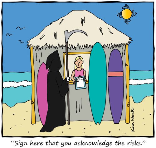 "Sign here that you acknowledge the risks."