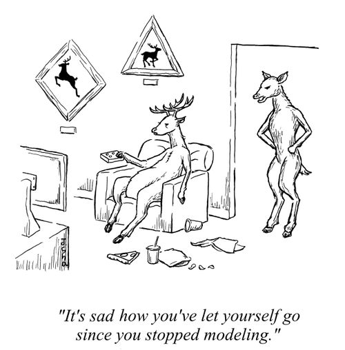 "It's sad how you've let yourself go since you stopped modeling."