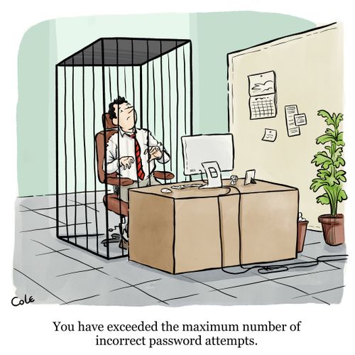 "You have exceeded the maximum number of incorrect password attempts."