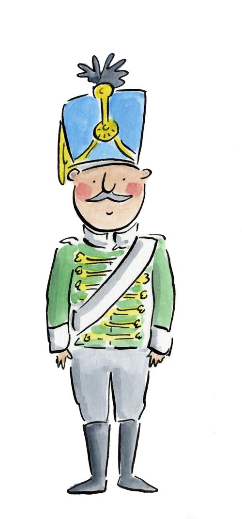 Soldier in traditional dress