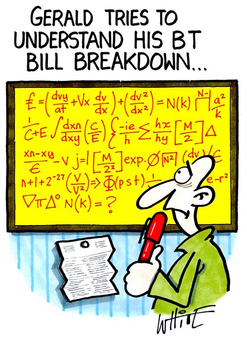 Gerald Tried To Understand His BT Bill Breakdown...