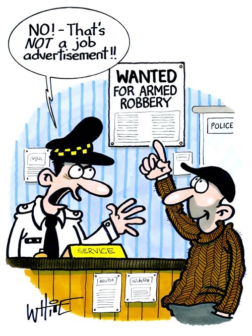 "No! - That's not a job advertisement!!"