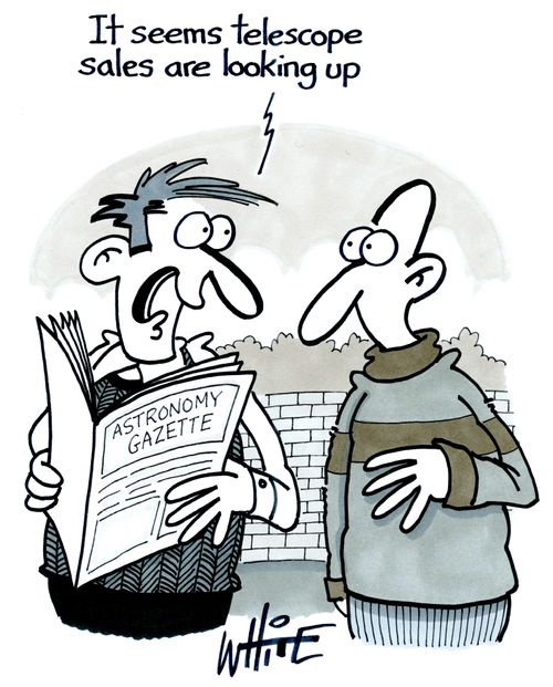 "It seems telescope sales are looking up."