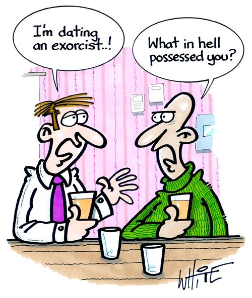 "I'm dating an exorcist..!"