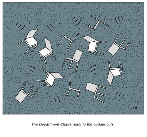 The Department Chairs react to the budget cuts.