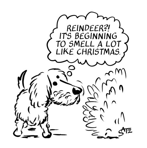 "Reindeer?! It's beginning to smell a lot like Christmas."
