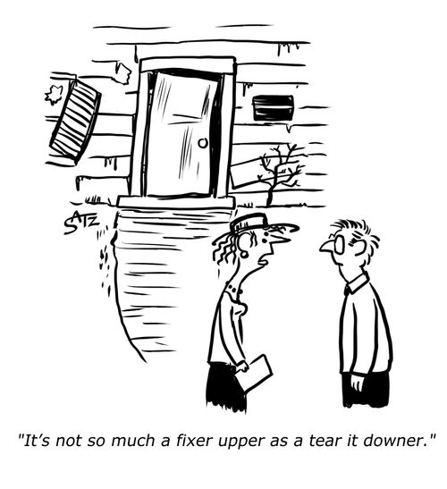 "It's not so much a fixer upper as a tear it downer."
