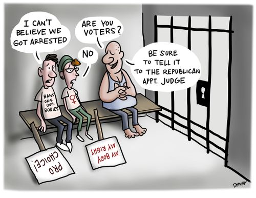 "I can't believe we got arrested."