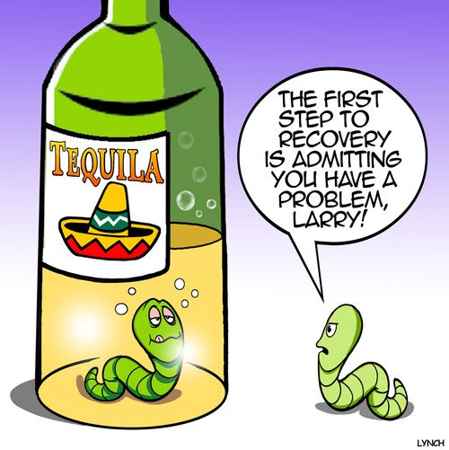 "The first step to recovery is admitting you have a problem, Larry!"