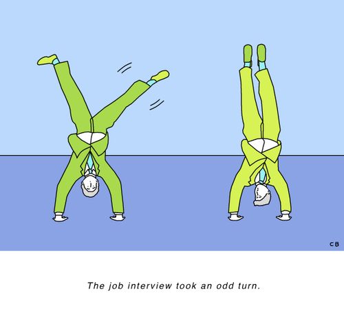 The job interview took an odd turn.
