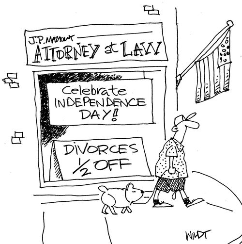 Celebrate Independence Day: Divorce 1/2 Off