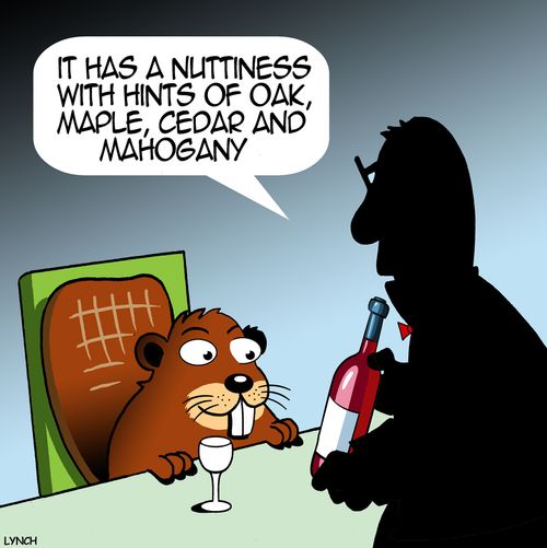 "It has a nuttiness with hints of oak, maple, cedar and mahogany."