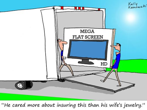 "He cared more about insuring this than his wife's jewelry."