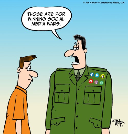 "Those are for winning social media wars."