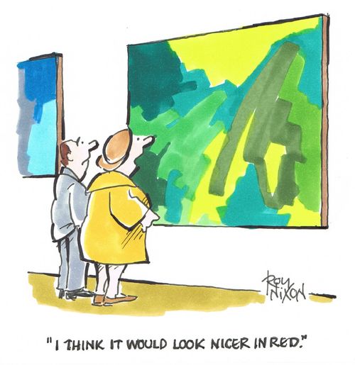 "I think it would look nicer in red."
