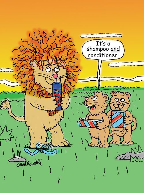 "It's shampoo and conditioner!"