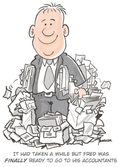 It had taken a while but Fred was finally ready to go to his accountants.
