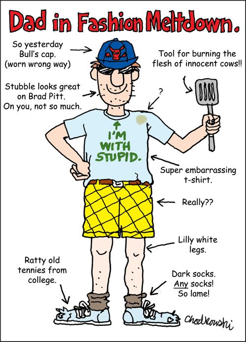 Dad in Fashion Meltdown.