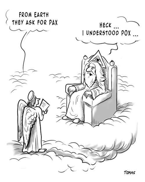 "Heck...I understood pox."