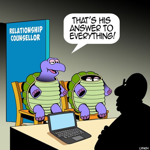 "That's his answer to everything!"