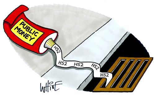 Public Money Going Down the HS2 Drain