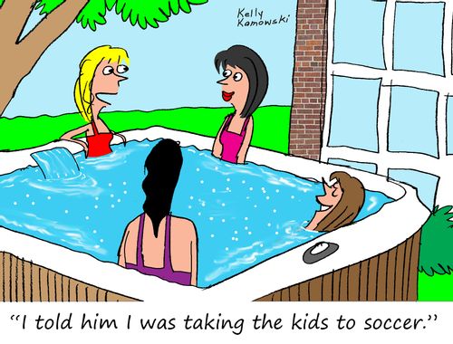 "I told him I was taking the kids to soccer."