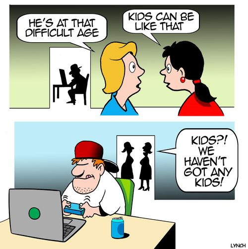 "He's at that difficult age!"