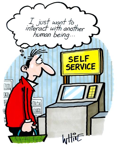 "I just want to interact with another human being..."