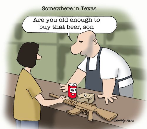 "Are you old enough to buy that beer, son."