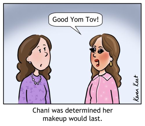 Chani was determined her makeup would last