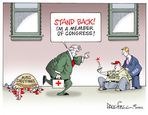 "Stand back! I'm a member of congress!"