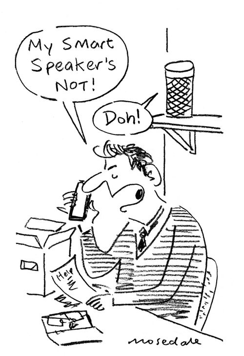 "My smart speaker's not!"