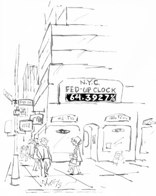 Fed-Up Clock