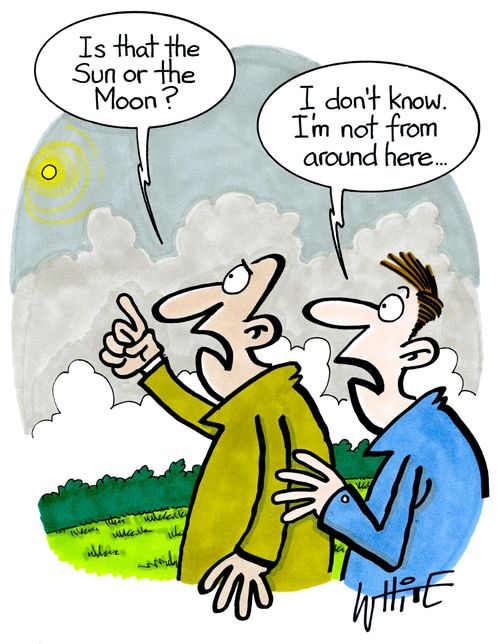 "Is that the Sun or the Moon?"