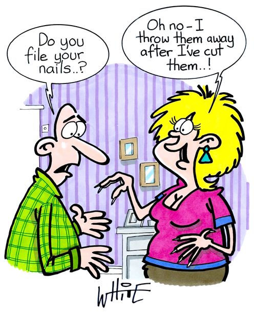  "Do you file your nails..?