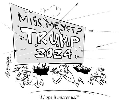 "I hope it misses us!"