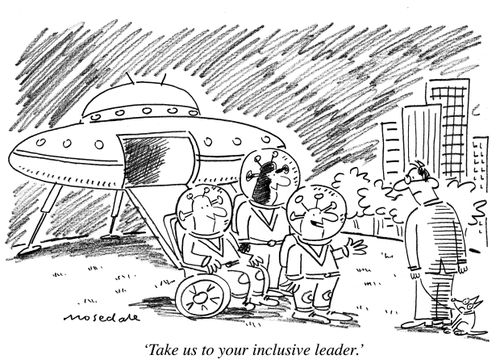 "Take us to your inclusive leader."