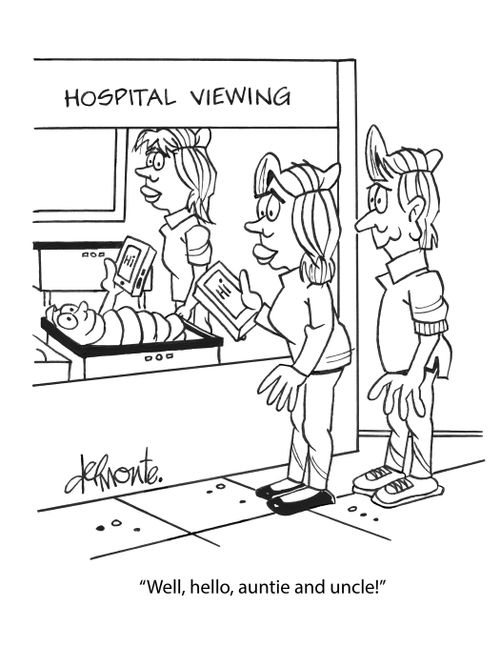 "Well, hello, auntie and uncle!"