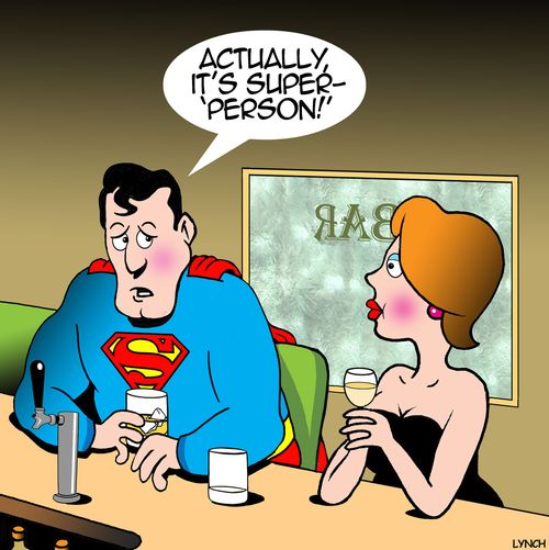 "Actually, it's super-'person!'"