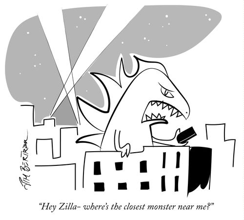 "Hey Zilla - where's the closest monster near me?"